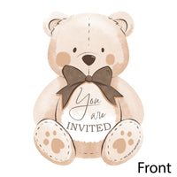 We Can Bearly Wait Shaped Fill-In Invitations - 12 Ct