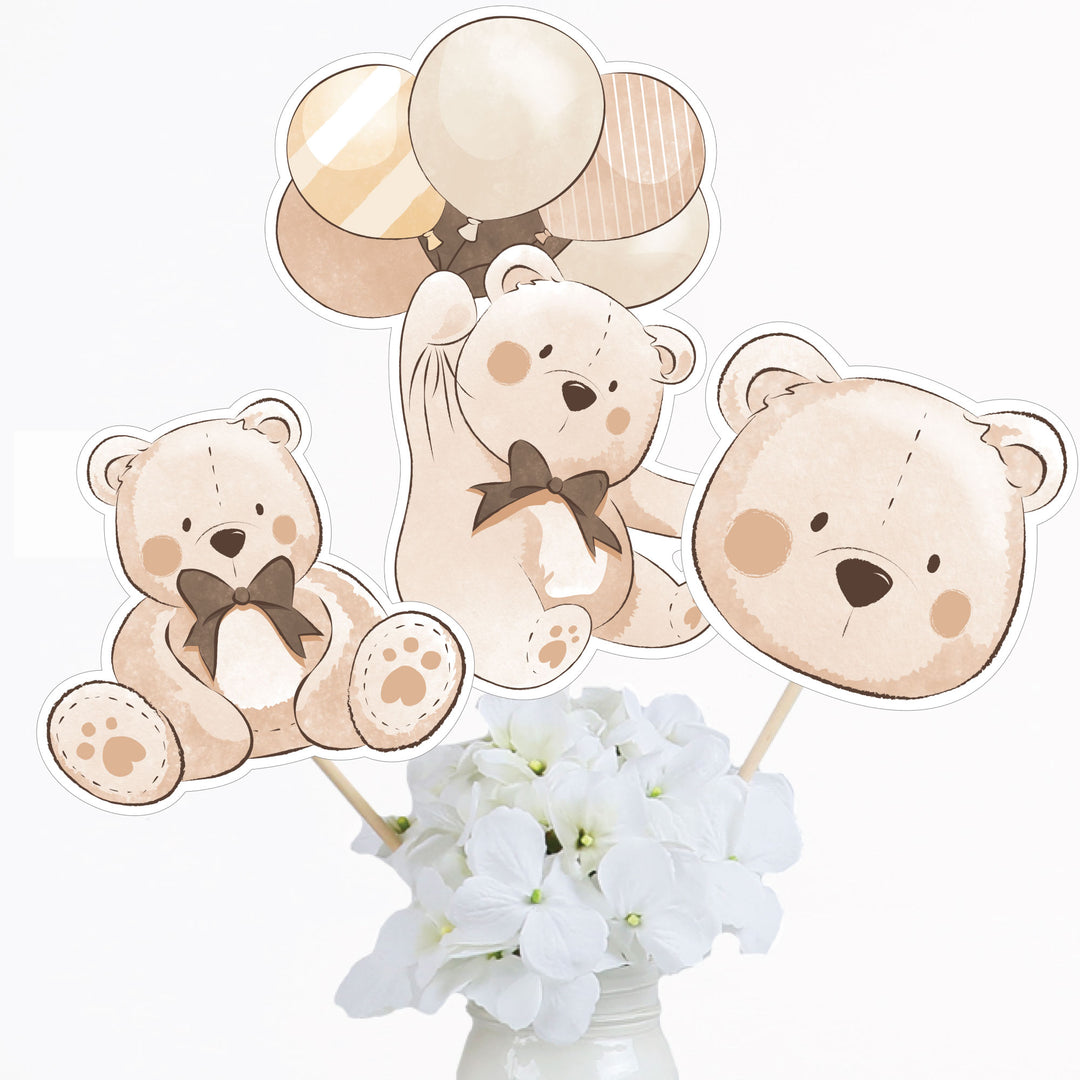 We Can Bearly Wait  Table Toppers - 15 Ct