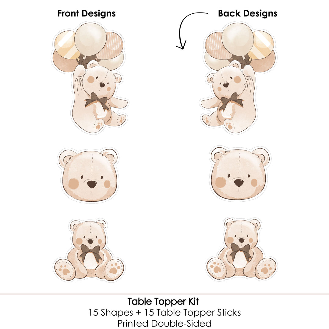 We Can Bearly Wait  Table Toppers - 15 Ct