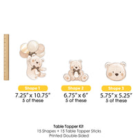 We Can Bearly Wait  Table Toppers - 15 Ct