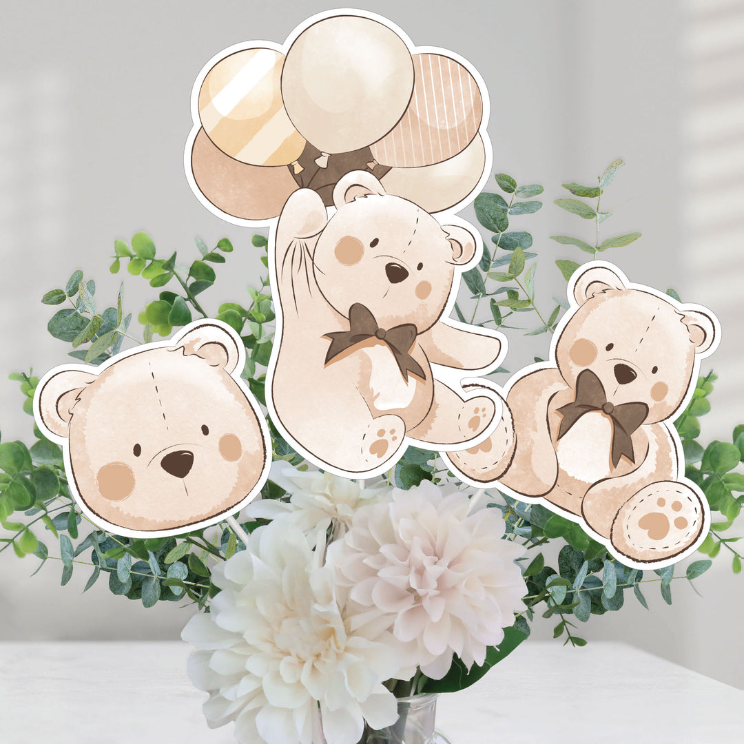 We Can Bearly Wait  Table Toppers - 15 Ct