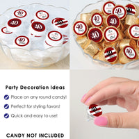 We Still Do - 40th Wedding Anniversary - Anniversary Party Small Round Candy Stickers - Party Favor Labels - 324 Count