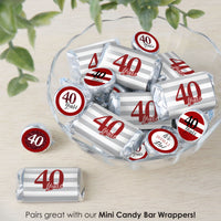 We Still Do - 40th Wedding Anniversary - Anniversary Party Small Round Candy Stickers - Party Favor Labels - 324 Count