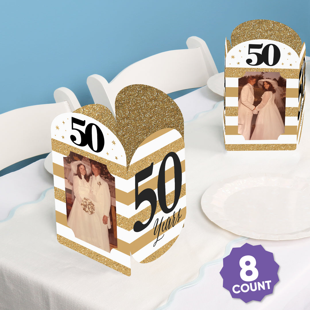 50th Wedding Anniversary Photo Centerpieces - 8 Ct
