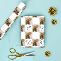 Custom Photo Wrapping Paper - Wedding Rings