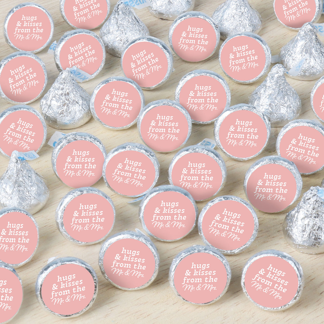 Mr. & Mrs. Wedding Candy Stickers - 324 Ct