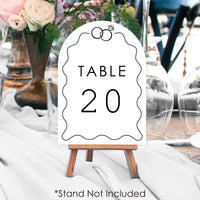 Wedding Rings Table Numbers - 20 Ct