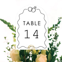 Wedding Rings Table Numbers - 20 Ct