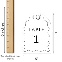 Wedding Rings Table Numbers - 20 Ct