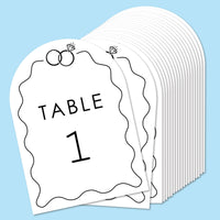 Wedding Rings Table Numbers - 20 Ct
