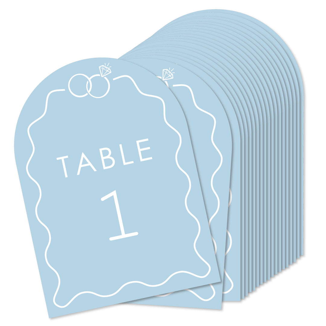 Wedding Rings Table Numbers - 20 Ct