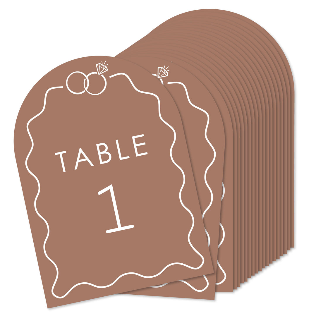 Wedding Rings Table Numbers - 20 Ct