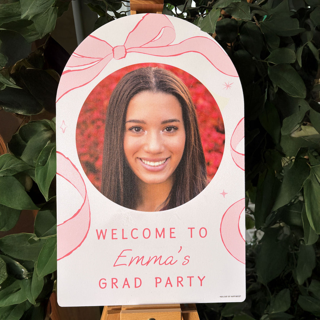 Custom Photo Tying The Knot Welcome Sign