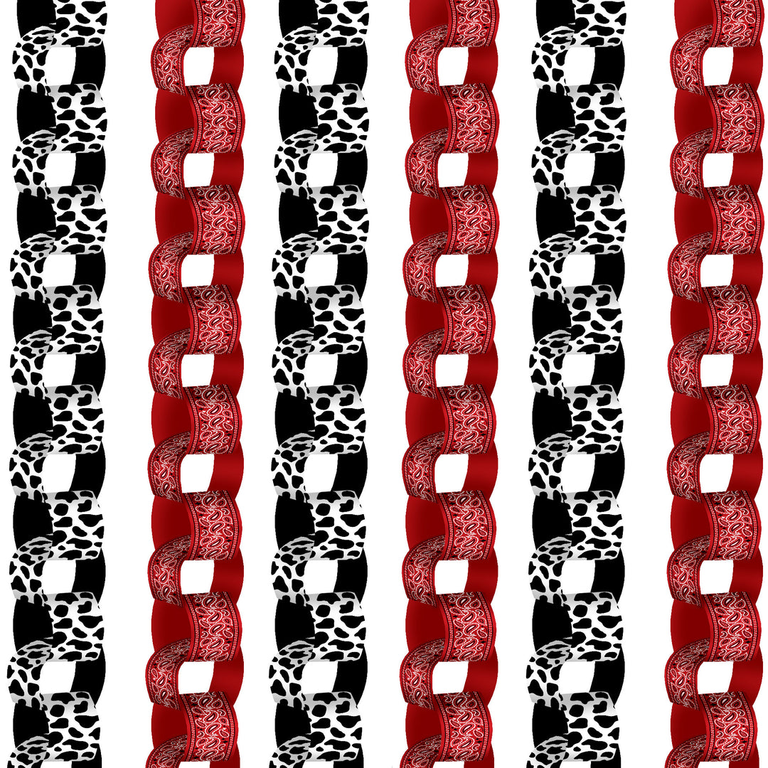 Western Hoedown DIY Paper Chains - 128 Pc
