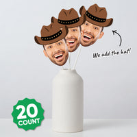 Custom Fun Face Cowboy Hat Essentials - 20 Ct