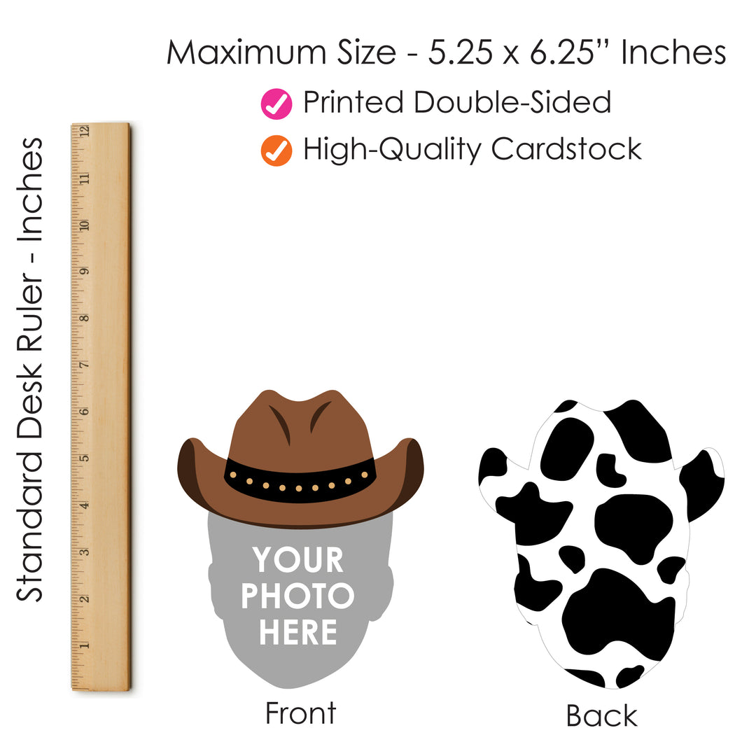 Custom Fun Face Cowboy Hat Essentials - 20 Ct