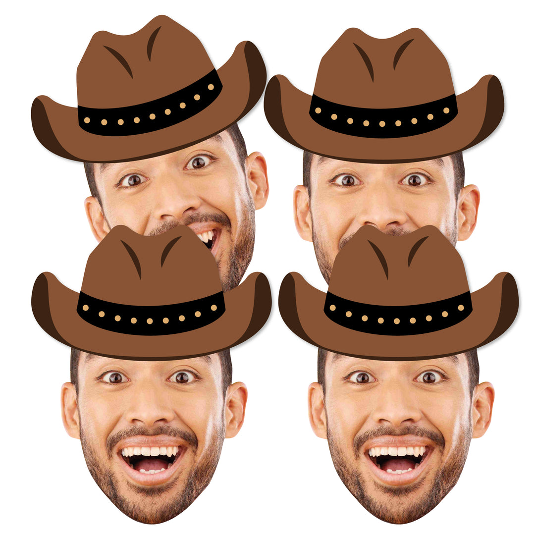 Custom Fun Face Cowboy Hat Essentials - 20 Ct