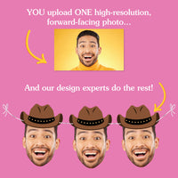 Custom Face Western Garland Banner