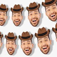 Custom Face Western Garland Banner