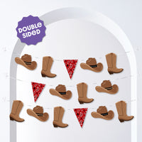 Western Hoedown Garland Banner - 15 Pc