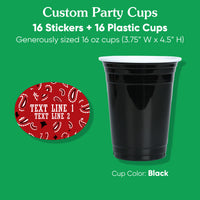 Custom Text Party Cups - Western Hoedown - 16 Ct