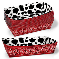 Western Hoedown Party Paper Food Trays