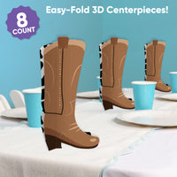 Western 3D Centerpieces - 8 Ct