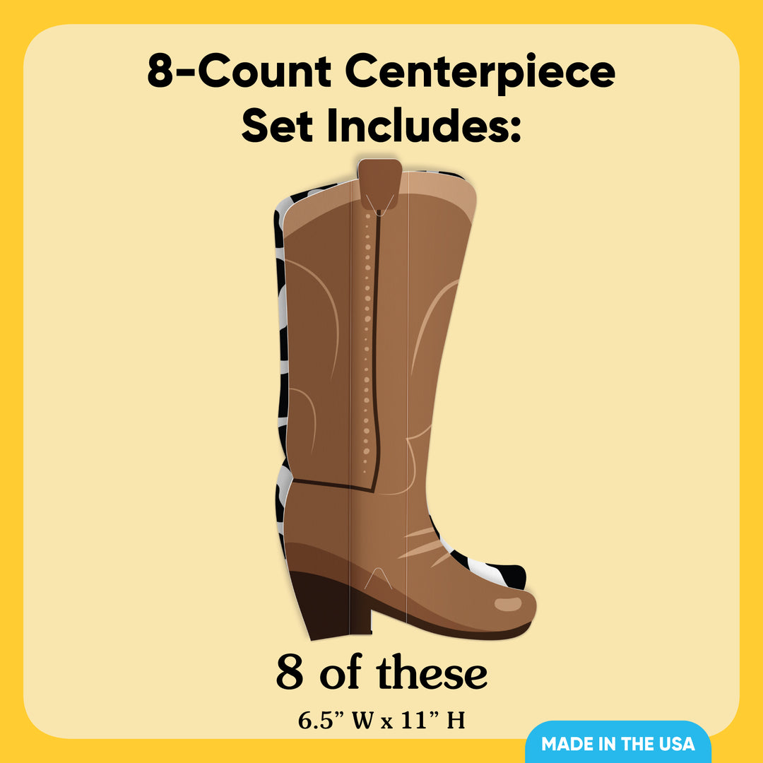 Western 3D Centerpieces - 8 Ct