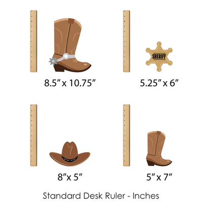 Western Hoedown - Wild West Cowboy Party Centerpiece Sticks - Showstopper Table Toppers - 35 Pieces