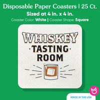 Drink Coasters - Whiskey Tasting Room - 25 Ct