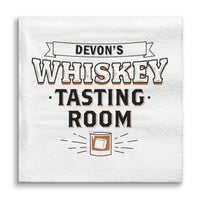 Custom Text - Whiskey Tasting Room Napkins - 50 Ct