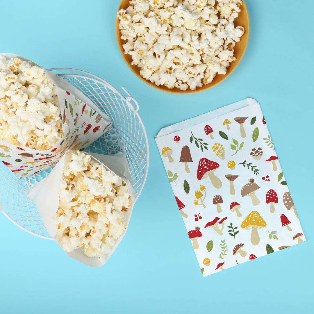Paper Treat Bags - Wild Mushrooms - 25 Ct