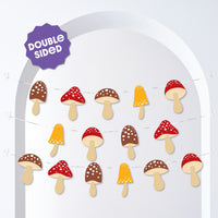 Wild Mushroom Garland Banner - 15 Pc
