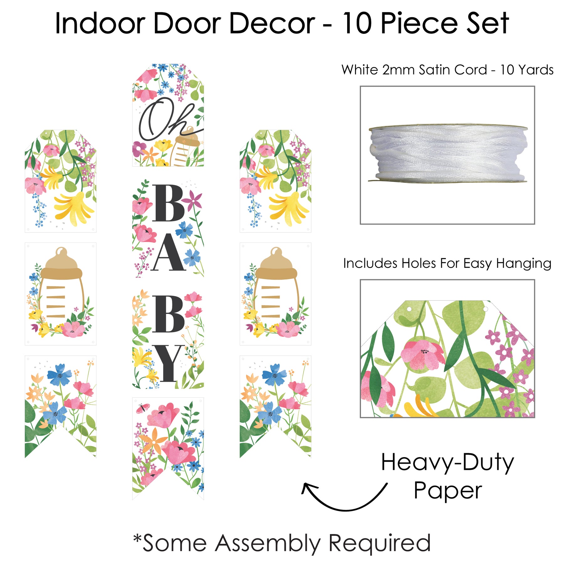 Wildflowers Baby - Hanging Vertical Paper Door Banners - Boho Floral Baby Shower Wall Decoration Kit - Indoor Door Decor | BigDotOfHappiness.com – Big Dot of Happiness LLC wildflowers-baby-hanging-vertical-paper-door-banners-boho-floral-baby-shower-wall-decoration-kit-indoor-door-decor-bigdotofhappiness-com-big-dot-of-happiness-llc