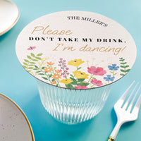 Custom Text Coasters - Wildflowers