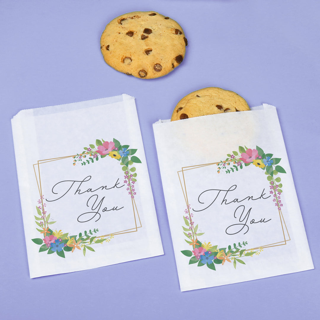Paper Treat Bags - Wildflowers - 25 Ct