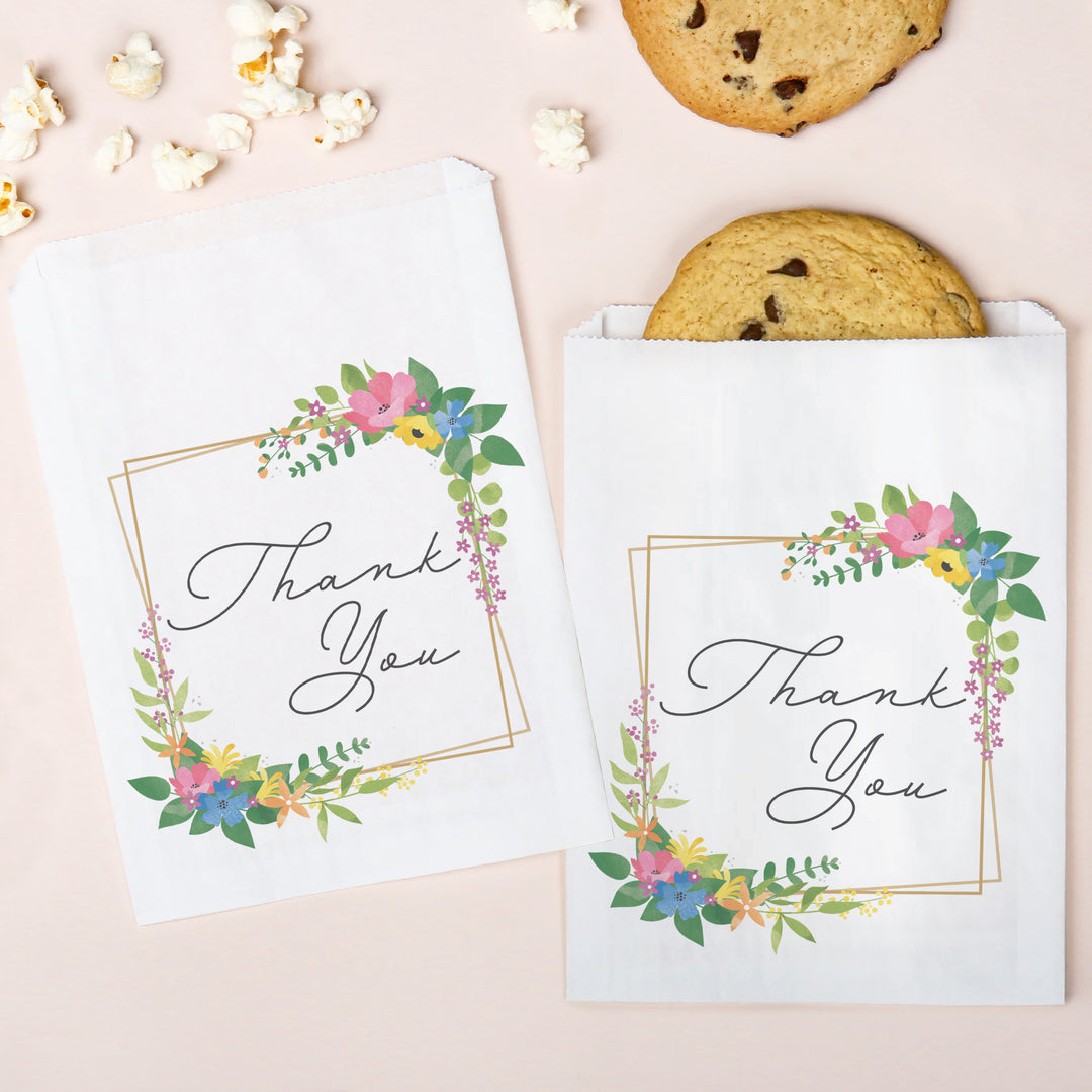 Paper Treat Bags - Wildflowers - 25 Ct