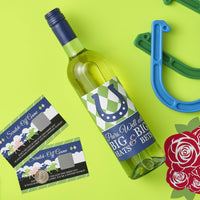 Kentucky Horse Derby - Horse Race Party Decorations for Women and Men - Wine Bottle Label Stickers - Set of 4