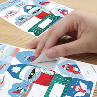 Winter Birds To and From Stickers - 12 Sheets