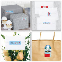 Winter Birds To and From Stickers - 12 Sheets