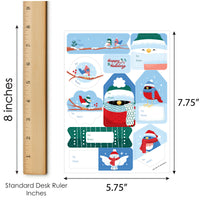 Winter Birds To and From Stickers - 12 Sheets