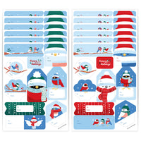 Winter Birds To and From Stickers - 12 Sheets