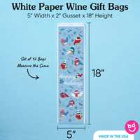 Wine Bags - Winter Birds