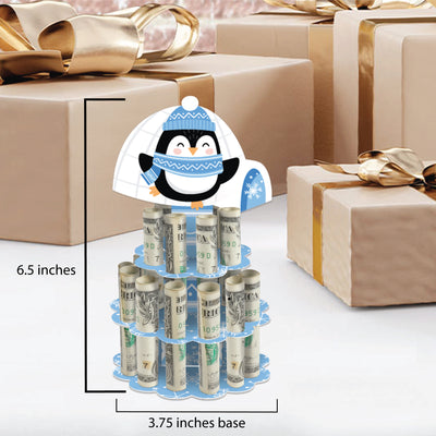 Winter Penguins - DIY Holiday and Christmas Party Money Holder Gift - Cash Cake
