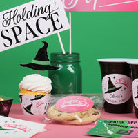 Witch Stickers & Clear Cookie Bags - 25 Ct