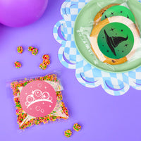 Witch Stickers & Clear Cookie Bags - 25 Ct