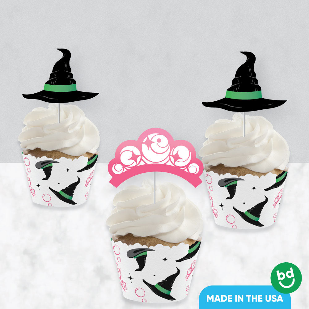 Witch Cupcake Wrappers and Treat Picks - 24 Ct