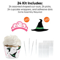 Witch Cupcake Wrappers and Treat Picks - 24 Ct
