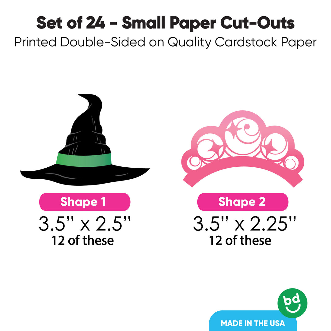Witch DIY Paper Cut-Outs - 24 Ct