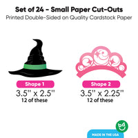 Witch DIY Paper Cut-Outs - 24 Ct